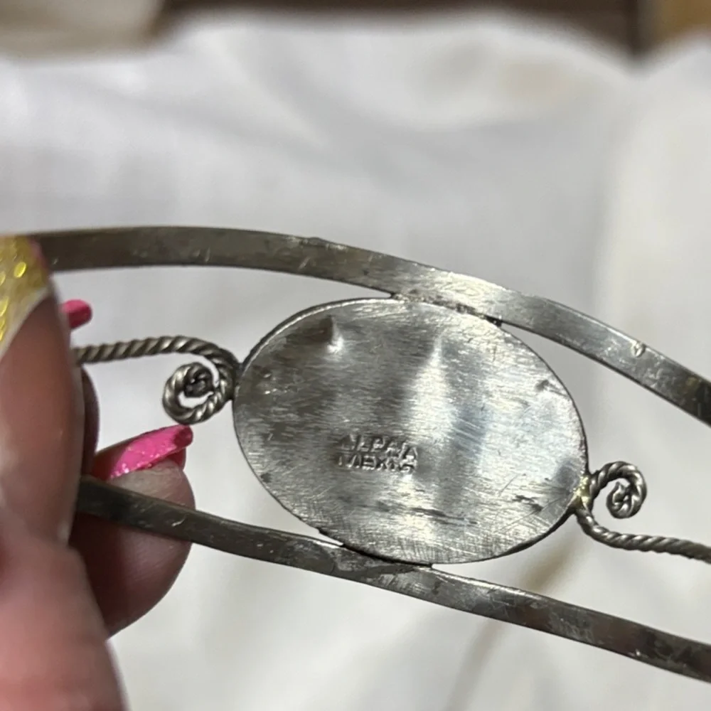 Silver Turquoise Bracelet - Picture 3 of 3
